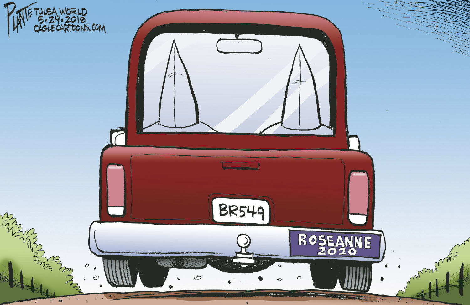 Bruce Plante Cartoon: Roseanne Barr